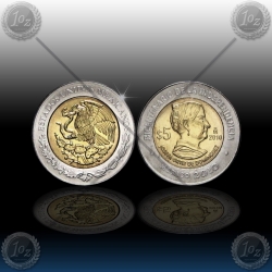 MEHIKA 5 Pesos 2010 "Josefa Ortiz de Dominguez"